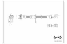 Brzdová hadica CORTECO 19036990