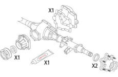 Sada těsnění, diferenciál CORTECO 19536273