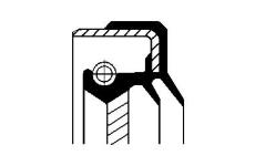 Těsnicí kroužek hřídele, diferenciál CORTECO 01016687B