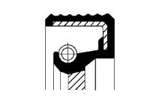 Těsnicí kroužek hřídele, hřídel převodovky CORTECO 01029746B