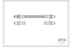 Brzdová hadica CORTECO 19018741