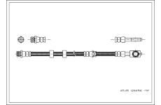 Brzdová hadice CORTECO 19031632