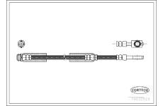 Brzdová hadice CORTECO 19032526