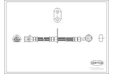Brzdová hadica CORTECO 19032549