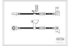 Brzdová hadice CORTECO 19032878