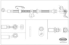 Brzdová hadice CORTECO 19032909