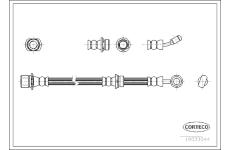 Brzdová hadica CORTECO 19033044