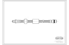 Brzdová hadica CORTECO 19034264