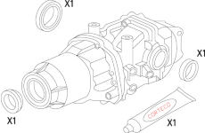 Sada tesnení diferenciálu CORTECO 19536172