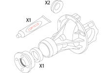 Sada těsnění, diferenciál CORTECO 19536212