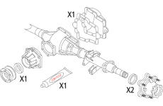 Sada tesnení diferenciálu CORTECO 19536274