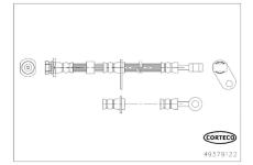 Brzdová hadice CORTECO 49379122