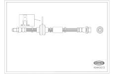 Brzdová hadica CORTECO 49440013
