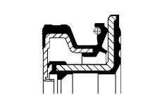 Těsnicí kroužek hřídele, klikový hřídel CORTECO 49192083