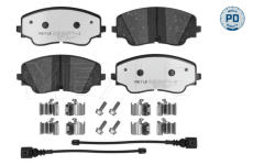 Sada brzdových platničiek kotúčovej brzdy MEYLE 025 206 2618/PD