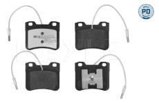 Sada brzdových platničiek kotúčovej brzdy MEYLE 025 212 6717/PD