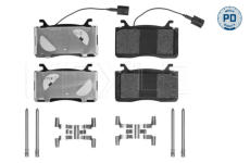 Sada brzdových platničiek kotúčovej brzdy MEYLE 025 225 0716/PD
