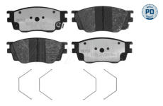 Sada brzdových platničiek kotúčovej brzdy MEYLE 025 242 4616/PD