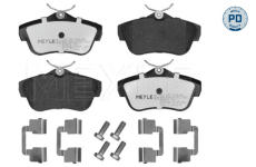 Sada brzdových platničiek kotúčovej brzdy MEYLE 025 245 7816/PD