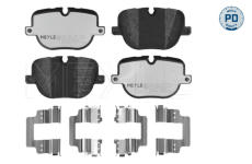 Sada brzdových destiček, kotoučová brzda MEYLE 025 250 8517/PD