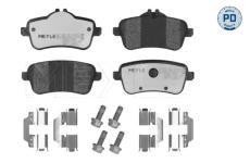Sada brzdových platničiek kotúčovej brzdy MEYLE 025 252 1618/PD