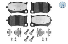 Sada brzdových platničiek kotúčovej brzdy MEYLE 025 263 0618/PD