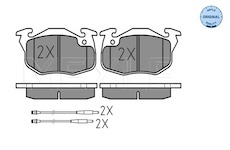 Sada brzdových destiček, kotoučová brzda Meyle 025 209 0618/W