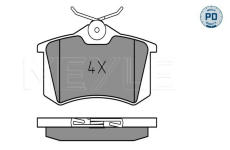 Sada brzdových destiček, kotoučová brzda MEYLE 025 209 6115/PD