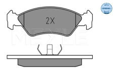Sada brzdových destiček, kotoučová brzda Meyle 025 212 0217