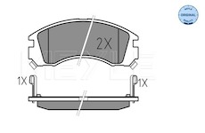 Sada brzdových destiček, kotoučová brzda Meyle 025 213 6315/W
