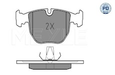Sada brzdových destiček, kotoučová brzda MEYLE 025 214 8619/PD