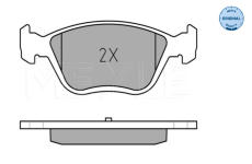 Sada brzdových platničiek kotúčovej brzdy MEYLE 025 216 3719/W
