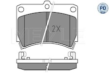 Sada brzdových destiček, kotoučová brzda MEYLE 025 216 5415/PD