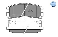 Sada brzdových destiček, kotoučová brzda Meyle 025 217 0615/W