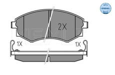 Sada brzdových destiček, kotoučová brzda Meyle 025 217 2517/W