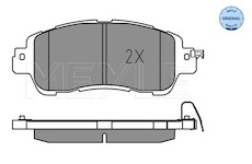 Sada brzdových destiček, kotoučová brzda Meyle 025 222 3515