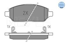 Sada brzdových destiček, kotoučová brzda Meyle 025 223 2618