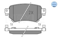 Sada brzdových destiček, kotoučová brzda Meyle 025 223 4915