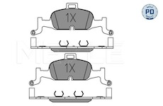 Sada brzdových destiček, kotoučová brzda MEYLE 025 224 0216/PD
