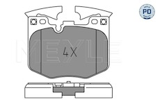 Sada brzdových destiček, kotoučová brzda MEYLE 025 224 2520/PD
