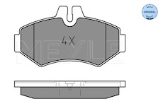 Sada brzdových destiček, kotoučová brzda Meyle 025 230 2118