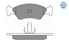 Sada brzdových destiček, kotoučová brzda Meyle 025 231 0217
