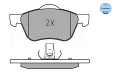 Sada brzdových platničiek kotúčovej brzdy MEYLE 025 231 6017
