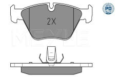 Sada brzdových destiček, kotoučová brzda MEYLE 025 231 8320/PD