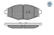 Sada brzdových destiček, kotoučová brzda MEYLE 025 232 4117/PD