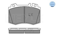 Sada brzdových destiček, kotoučová brzda MEYLE 025 232 7117