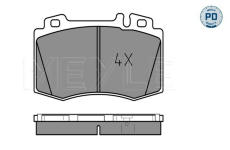 Sada brzdových destiček, kotoučová brzda MEYLE 025 232 7117/PD