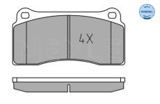 Sada brzdových destiček, kotoučová brzda Meyle 025 232 9318