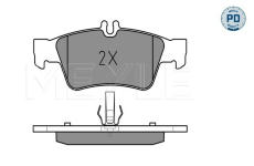 Sada brzdových destiček, kotoučová brzda MEYLE 025 233 3416/PD
