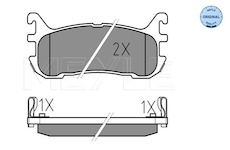 Sada brzdových destiček, kotoučová brzda MEYLE 025 233 8713/W